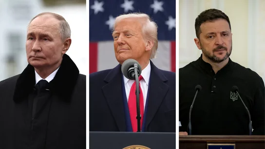 Imagen de Vladimir Putin, Donald Trump y Volodimir Zelenski. Imagen de Vladimir Putin, Donald Trump y Volodimir Zelenski.