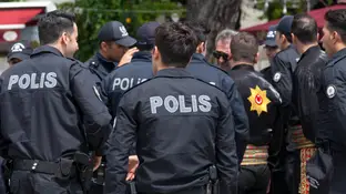 Imagen de archivo de la Policía de Turquía Imagen de archivo de la Policía de Turquía