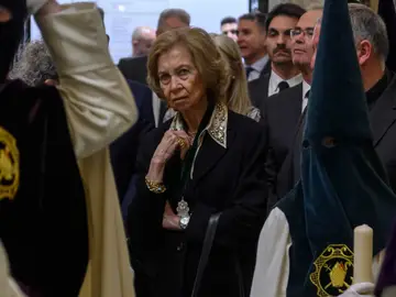 La reina emérita doña Sofía, en la Semana Santa de Sevillla La reina emérita doña Sofía, en la Semana Santa de Sevillla