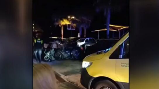 Imagen del accidente en Fuengirola