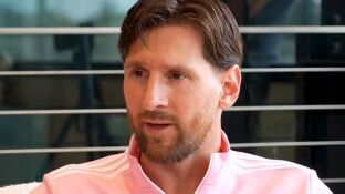 Leo Messi durante la entrevista