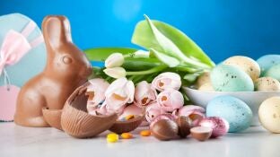 Imagen de archivo de unos huevos de Pascua.