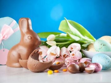 Imagen de archivo de unos huevos de Pascua.