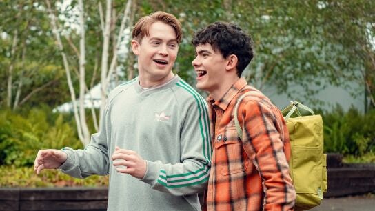 Kit Connor y Joe Locke como Nick y Charlie en Heartstopper