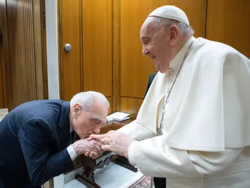 Martin Scorsese con el papa Francisco en 2016 Martin Scorsese con el papa Francisco en 2016