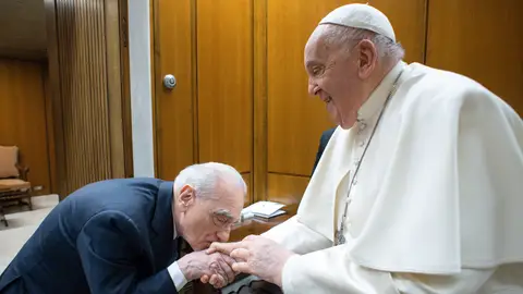 Martin Scorsese con el papa Francisco en 2016 Martin Scorsese con el papa Francisco en 2016