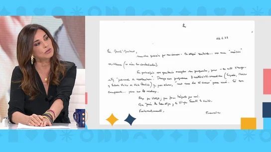 Mariló Montero y sus cartas con el papa Francisco Antena3