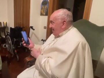 El vídeo del Papa Francisco en una de sus llamadas diarias a Gaza