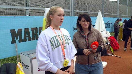 Mirra Andreeva, con Vanessa Blasco