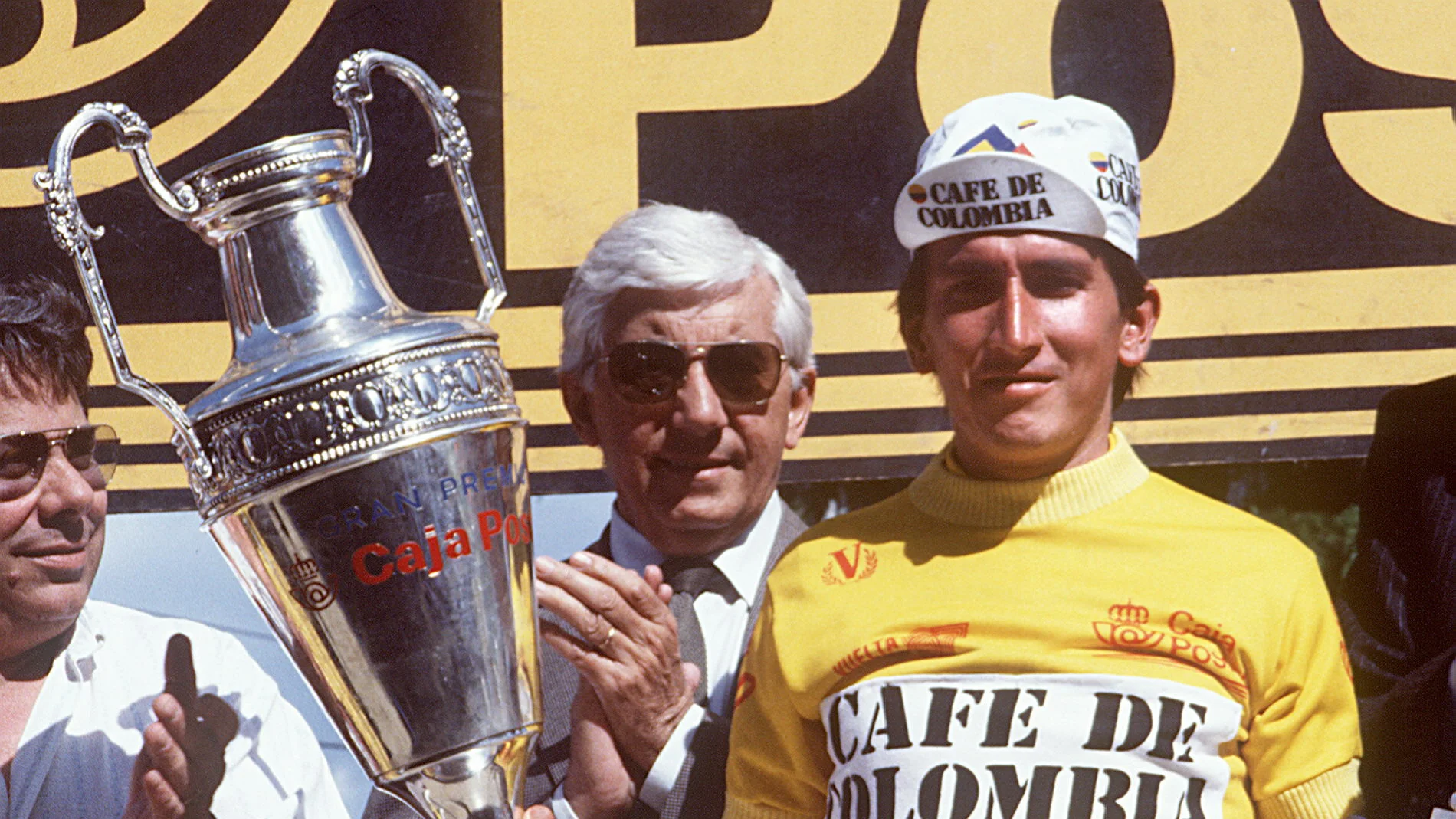 Lucho Herrera, en la Vuelta a España de 1987 Lucho Herrera, en la Vuelta a España de 1987