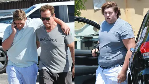 Arnold Schwarzenegger con su hijo Christopher Schwarzenegger Arnold Schwarzenegger con su hijo Christopher Schwarzenegger
