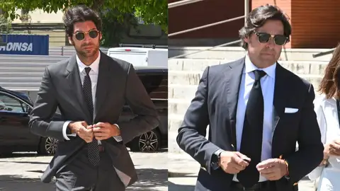 Francisco y Cayetano Rivera en el tanatorio de su tío abuelo, Alfonso Ordóñez Francisco y Cayetano Rivera en el tanatorio de su tío abuelo, Alfonso Ordóñez