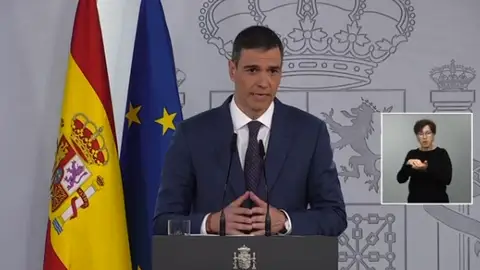 Comparecencia de Pedro Sánchez Comparecencia de Pedro Sánchez