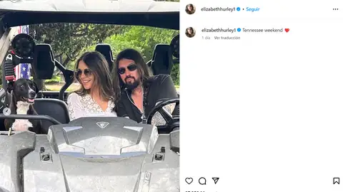 Elizabeth Hurley y Billy Ray Cyrus Elizabeth Hurley y Billy Ray Cyrus