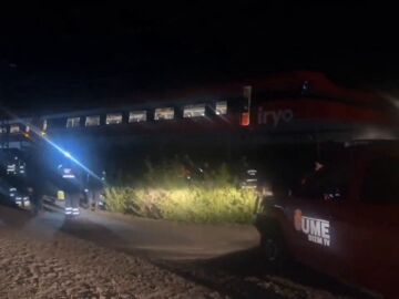 Tren detenido