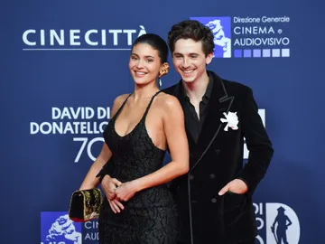 Timothée Chalamet y Kylie Jenner en la alfombra roja de los Premios David di Donatello en Roma Timothée Chalamet y Kylie Jenner en la alfombra roja de los Premios David di Donatello en Roma