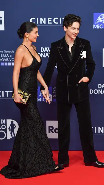 Timothée Chalamet y Kylie Jenner en la alfombra roja de los Premios David di Donatello en Roma Timothée Chalamet y Kylie Jenner en la alfombra roja de los Premios David di Donatello en Roma