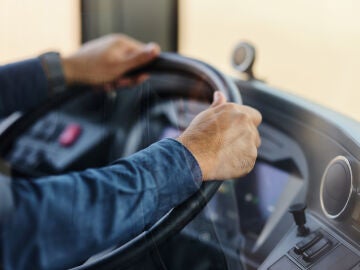 Imagen de archivo de un conductor de autobús
