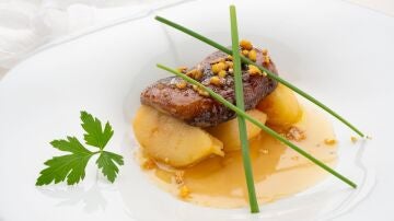Joseba Arguiñano: receta de escalope de foie gras con manzana