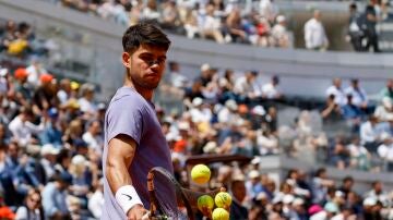 Carlos Alcaraz en el Masters 1000 de Roma
