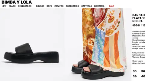 Sandalia de plataforma Sandalia de plataforma