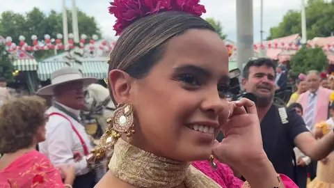 Gloria Camila, en la Feria de Abril de Sevilla Gloria Camila, en la Feria de Abril de Sevilla