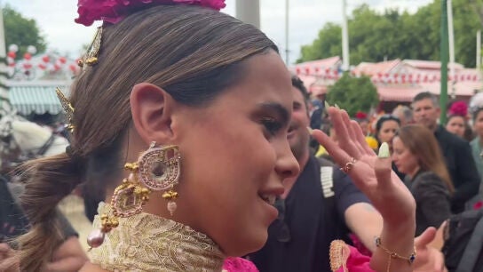Gloria Camila, en la Feria de Abril de Sevilla