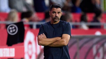 Míchel Sánchez, en un partido del Girona