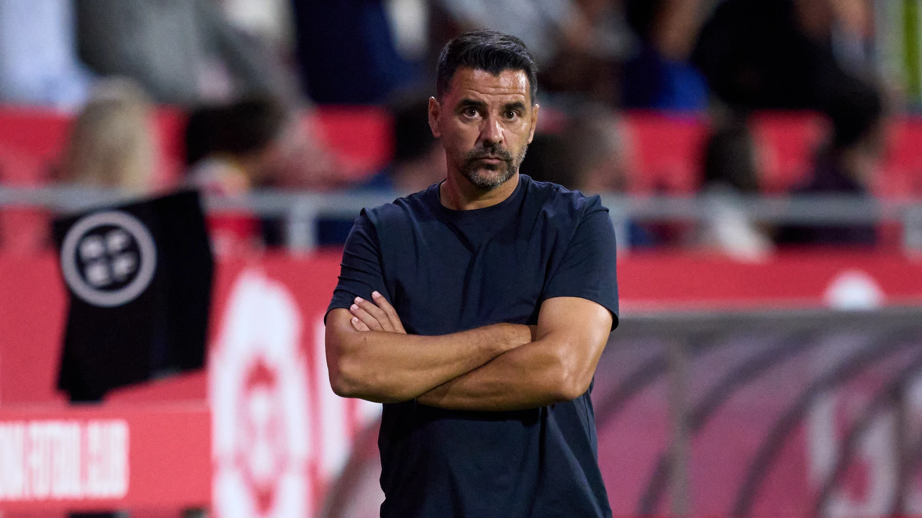 Míchel Sánchez, en un partido del Girona Míchel Sánchez, en un partido del Girona