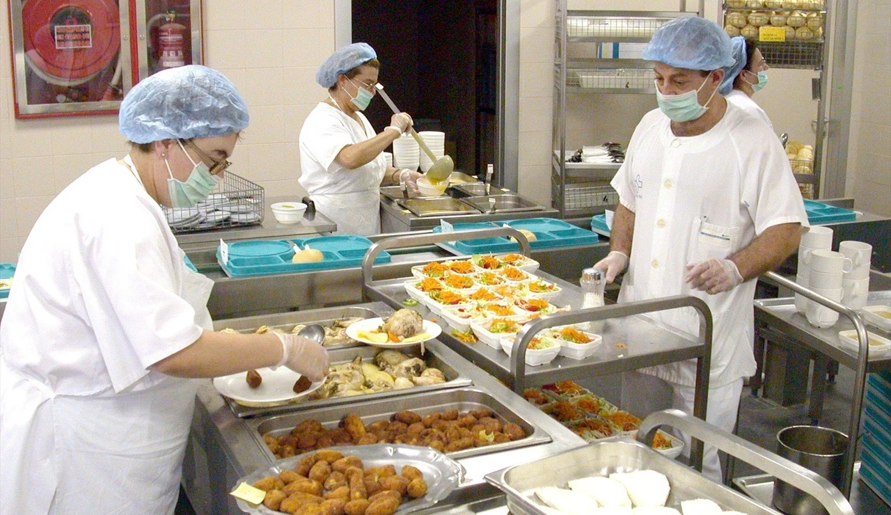 Comedor de un hospital en Canarias
