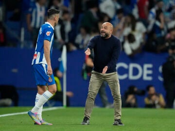  Manolo González, en el derbi ante el Barcelona
