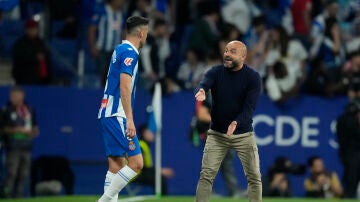  Manolo González, en el derbi ante el Barcelona