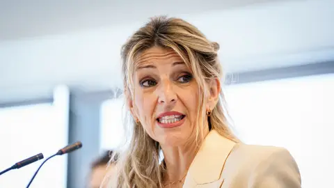 Yolanda Díaz La vicepresidenta segunda y ministra de Trabajo y Economía Social, Yolanda Díaz, presenta la Herramienta de Prevención para el Empleo en el Hogar, en el Espacio Boulevar30, a 14 de mayo de 2025, en Madrid (España). Esta nueva herramienta, totalmente gratuita, pretende dar cobertura a los trabajadores del hogar para la evaluación de riesgos laborales durante la prestación de dichos servicios.14 MAYO 2025A. Pérez Meca / Europa Press14/05/2025