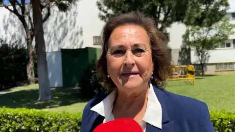 Carmen Tello, tras el alta hospitalaria de Curro Romero Carmen Tello, tras el alta hospitalaria de Curro Romero