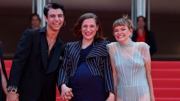El equipo de Romería de Carla Simón en Cannes