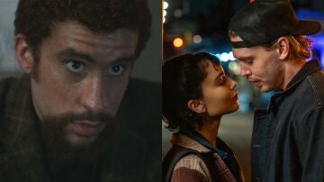 Bad Bunny, Zoe Kravitz y Austin Butler en Caught Stealing