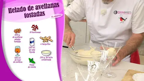 Ingredientes Helado de avellanas tostadas Ingredientes Helado de avellanas tostadas