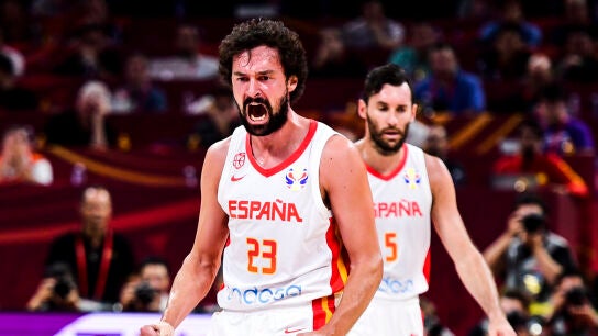 Sergio Llull durante un partido con la Selecci&oacute;n Espa&ntilde;ola