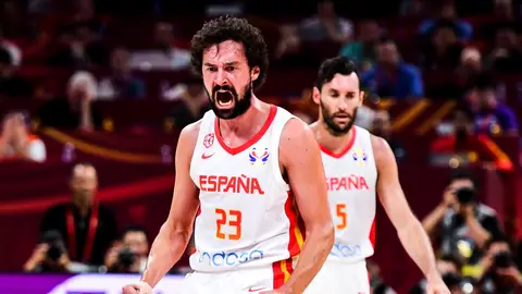 Sergio Llull durante un partido con la Selección Española Sergio Llull durante un partido con la Selección Española