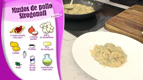 Ingredientes Muslos de pollo Strogonoff Ingredientes Muslos de pollo Strogonoff