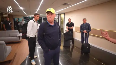 Carlo Ancelotti a su llegada a Río de Janeiro Carlo Ancelotti a su llegada a Río de Janeiro