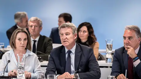 Feijóo anuncia una protesta el día 8 contra la "corrupción" de Sánchez y reta a los socios a una moción de censura Feijóo anuncia una protesta el día 8 contra la "corrupción" de Sánchez y reta a los socios a una moción de censura