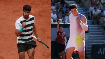 Carlos Alcaraz y Ben Shelton, rivales en octavos de final de Roland Garros
