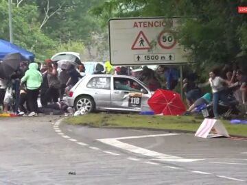 Imagen del atropello en un rally de Santander