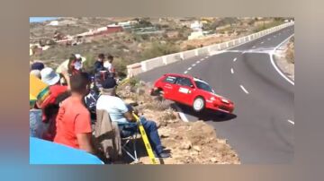 Accidente en el rally de Güímar Accidente en el rally de Güímar