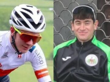 Los ciclistas Ibai Hoyos y Mikel Regil