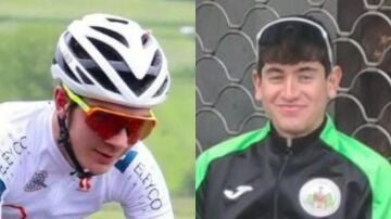 Los ciclistas Ibai Hoyos y Mikel Regil
