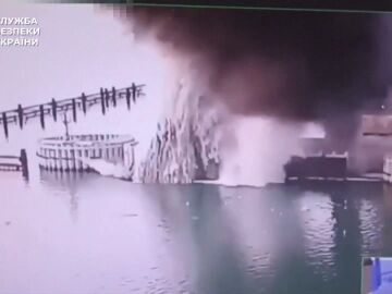 Ucrania golpea el puente de Crimea