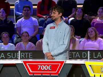 “¡Está muy bien para ser el primer panel!”: Rubén arranca con 700 euros tras esquivar dos veces consecutivas el Pierde turno “¡Está muy bien para ser el primer panel!”: Rubén arranca con 700 euros tras esquivar dos veces consecutivas el Pierde turno