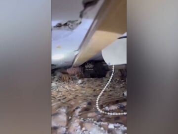 Vídeo: Agónicas imágenes de un niño atrapado bajo los escombros tras un nuevo ataque israelí en Gaza